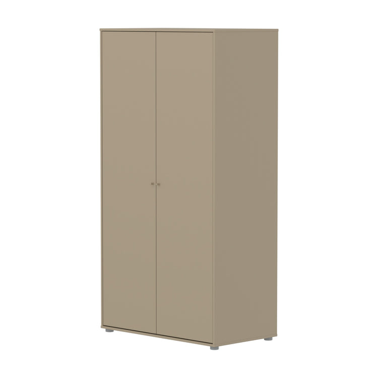 FLEXA. Ντουλάπα Saga. Μπεζ/ μπεζ πόμολα/ μπεζ πόδια.