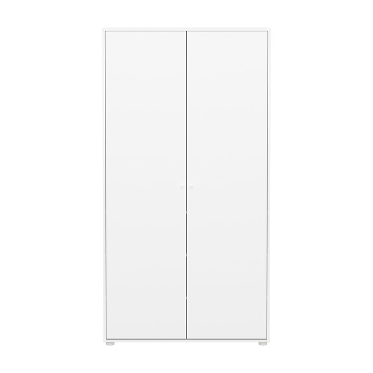 FLEXA. Ντουλάπα Saga. Λευκό/ λευκά πόμολα/ λευκά πόδια.