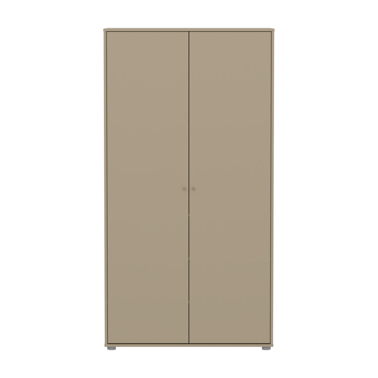 FLEXA. Ντουλάπα Saga. Μπεζ/ δρυς πόμολα/ δρυς πόδια