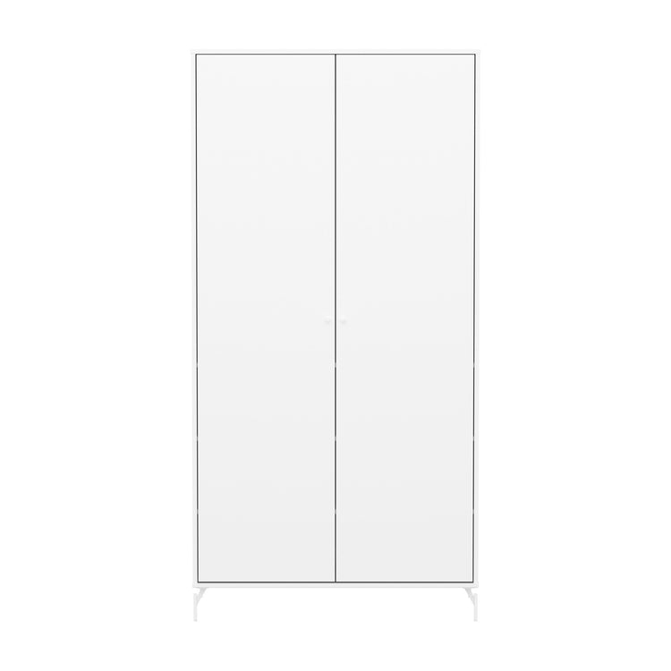 FLEXA. Ντουλάπα Saga. Λευκό/ λευκά πόμολα/ λευκά πόδια.