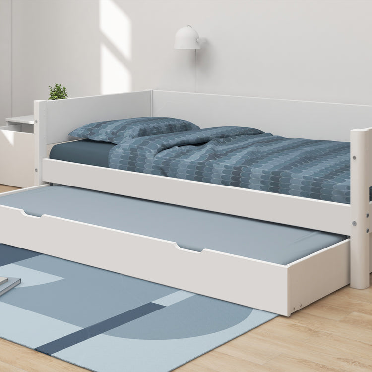 Flexa. Κρεβάτι White με κρεβάτι φιλοξενίας - 210εκ - Λευκό