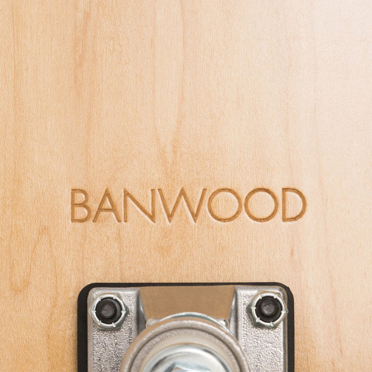 BANWOOD. Skateboard Κόκκινο Ριγέ