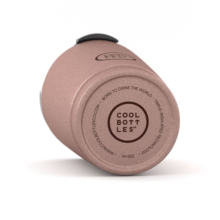 COOL BOTTLES. Ανοξείδωτο ποτήρι-θερμός Μεταλλικό Ροζ 330ml