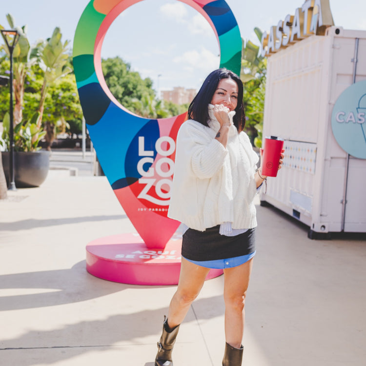 COOL BOTTLES. Ανοξείδωτο ποτήρι-θερμός Έντονο Κόκκινο 330ml