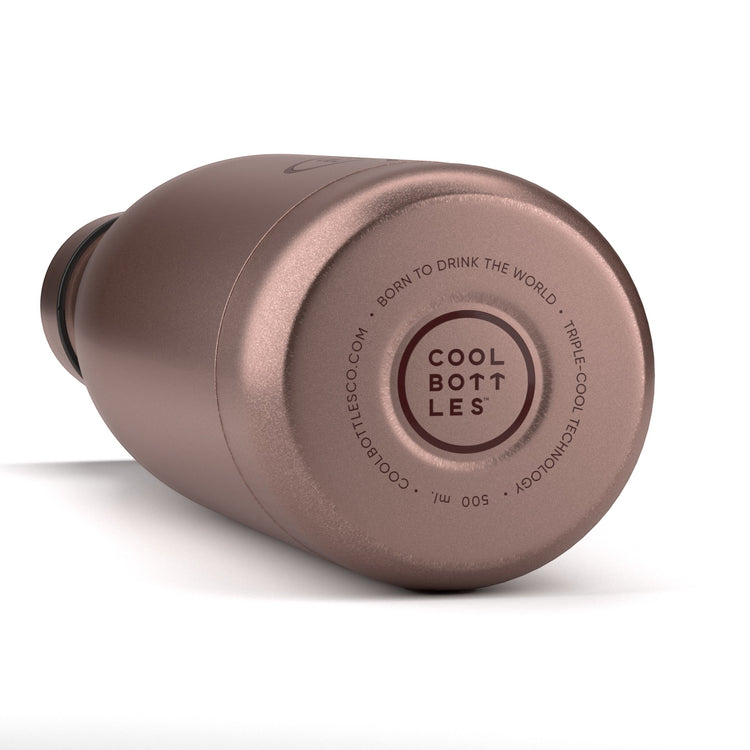COOL BOTTLES. Ανοξείδωτο μπουκάλι-θερμός Μεταλλικό Ροζ 500ml