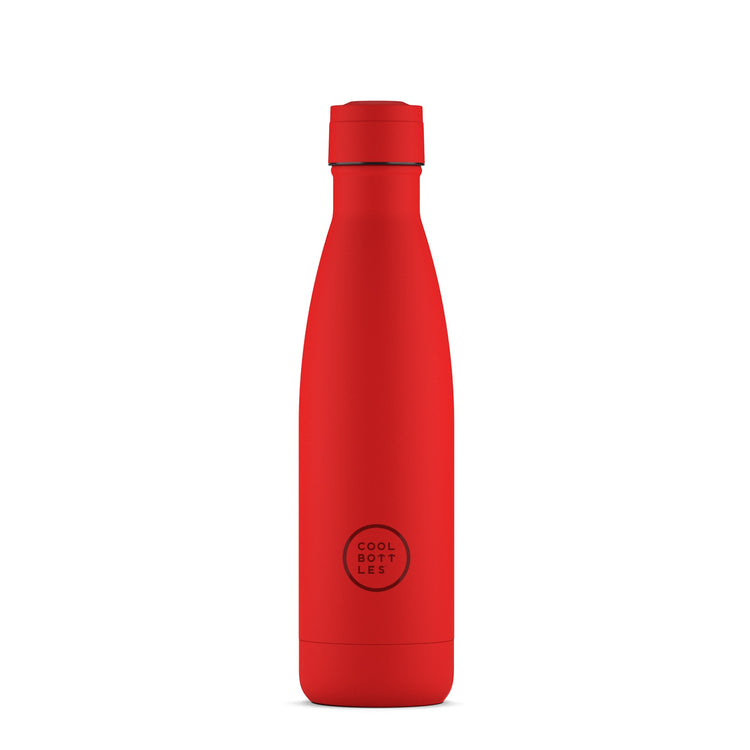 COOL BOTTLES. Ανοξείδωτο μπουκάλι-θερμός Έντονο Κόκκινο 500ml