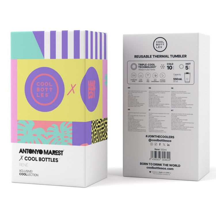 COOL BOTTLES. Ανοξείδωτο ποτήρι-θερμός Rene 550ml