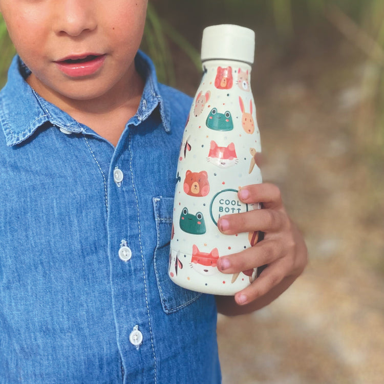 COOL BOTTLES. Ανοξείδωτο μπουκάλι Ζωάκια 260ml