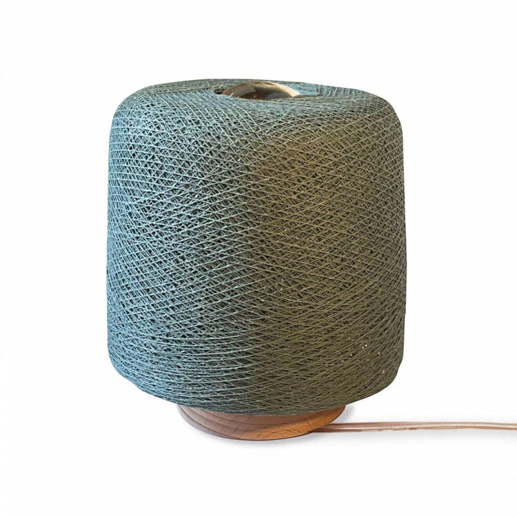 LA CASE DE COUSIN PAUL. Green-grey Madison table lamp