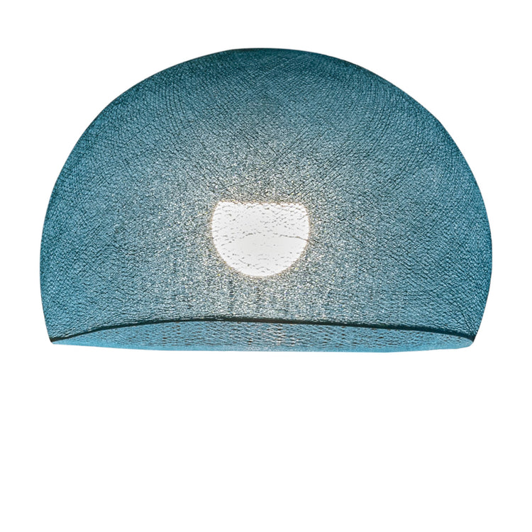 LA CASE DE COUSIN PAUL. Dome lampshade simple Peacock Blue 38 cupola