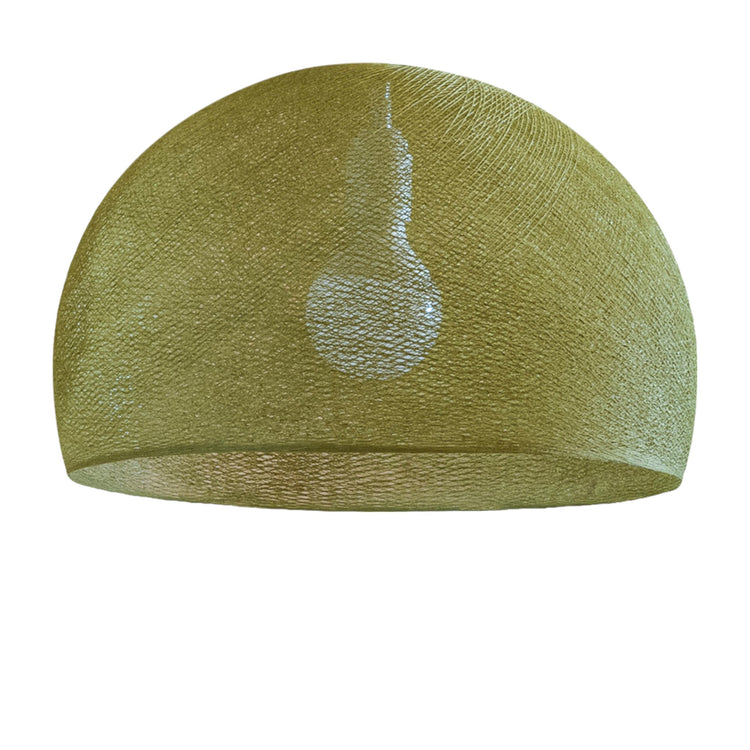 LA CASE DE COUSIN PAUL. Dome lampshade simple Olive Green 38 cupola