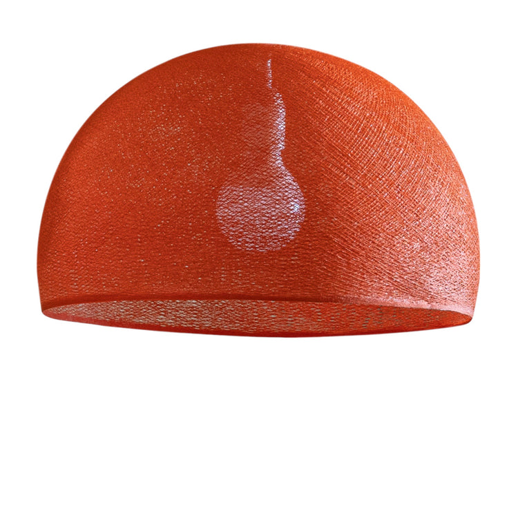 LA CASE DE COUSIN PAUL. Dome lampshade simple Orange Fifty 38 cupola