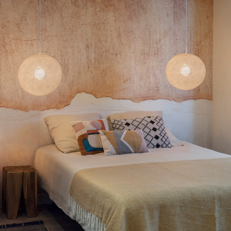 LA CASE DE COUSIN PAUL. Globe lampshade Ecru 38