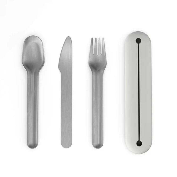 EKOBO. Σετ 3 ανοξείδωτα μαχαιροπίρουνα σε θήκη σιλικόνης