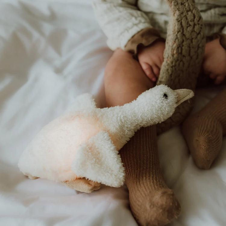 FLOW. Υφασμάτινη χήνα Liva με φωτάκι νυχτός - επαναφορτιζόμενο (μπεζ)