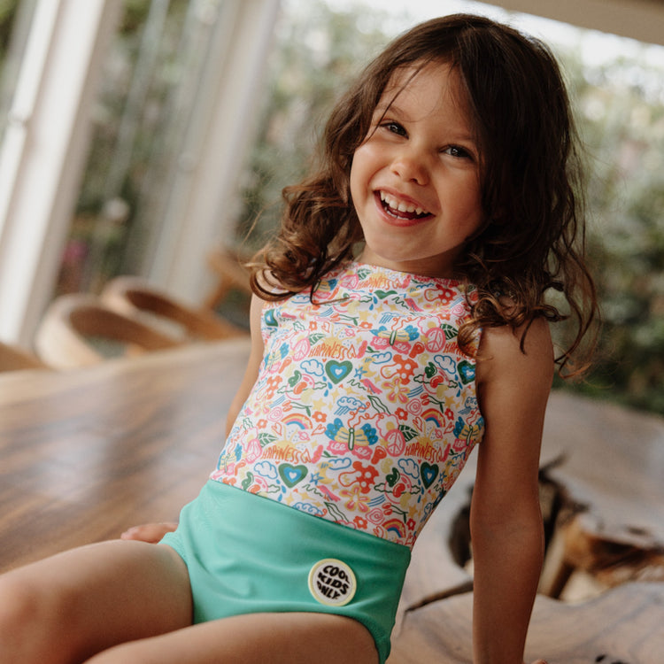 HELLO HOSSY. Παιδικό μαγιό Happiness κορίτσι