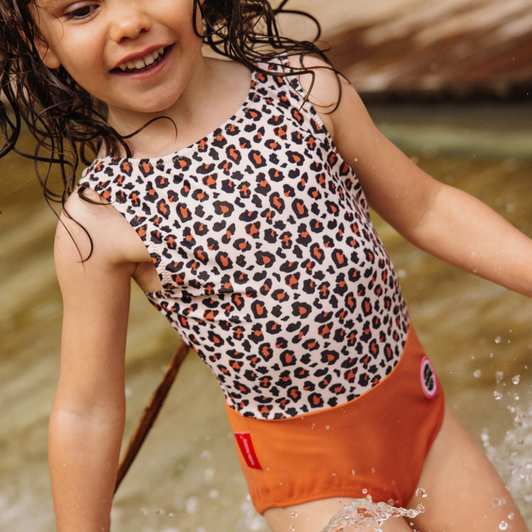 HELLO HOSSY. Παιδικό μαγιό Leopard #7 κορίτσι