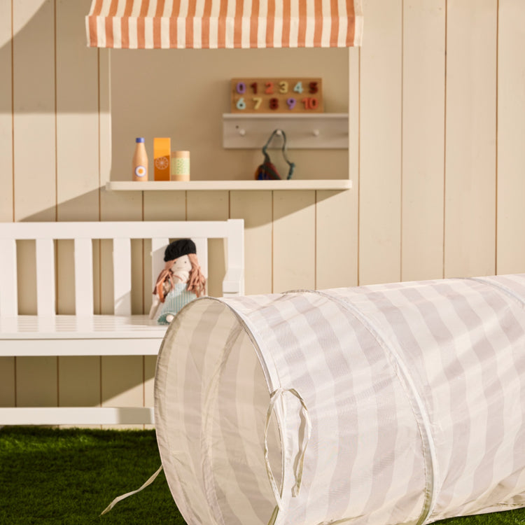 KIDS CONCEPT. Τούνελ παιχνιδιού Star (γκρι ριγέ)