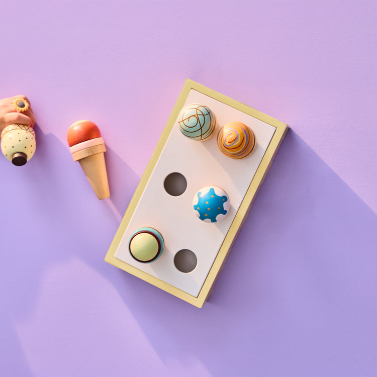 KIDS CONCEPT. Ξύλινο σετ παιχνιδιού με παγωτά KID'S HUB