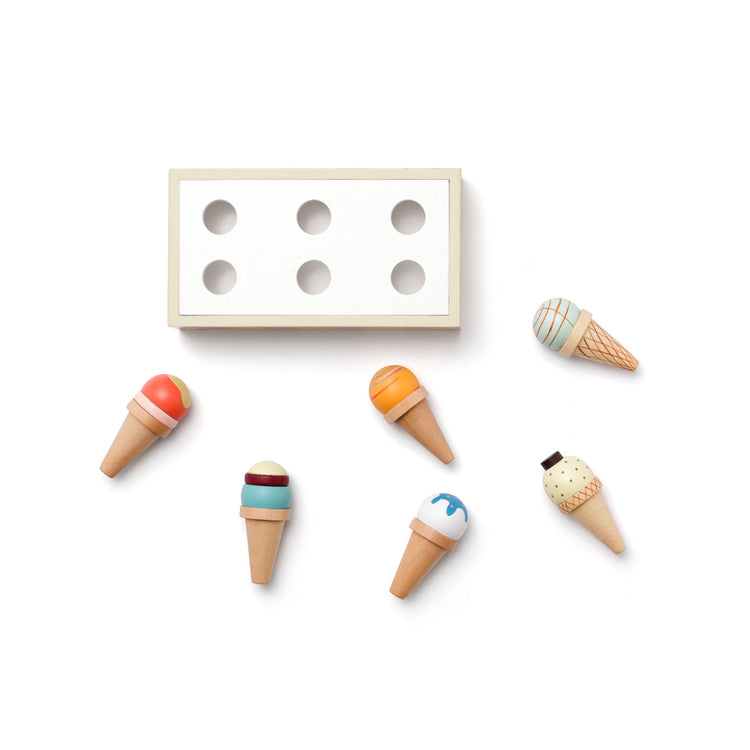 KIDS CONCEPT. Ξύλινο σετ παιχνιδιού με παγωτά KID'S HUB