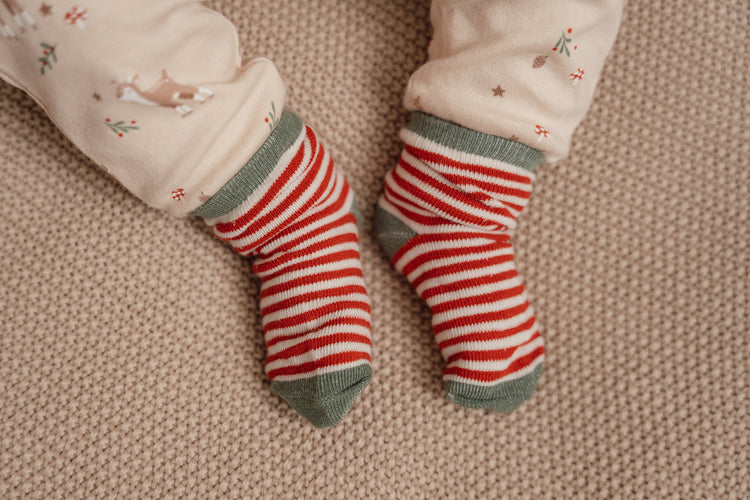LITTLE DUTCH. Σετ 3 ζευγάρια βρεφικές κάλτσες Christmas