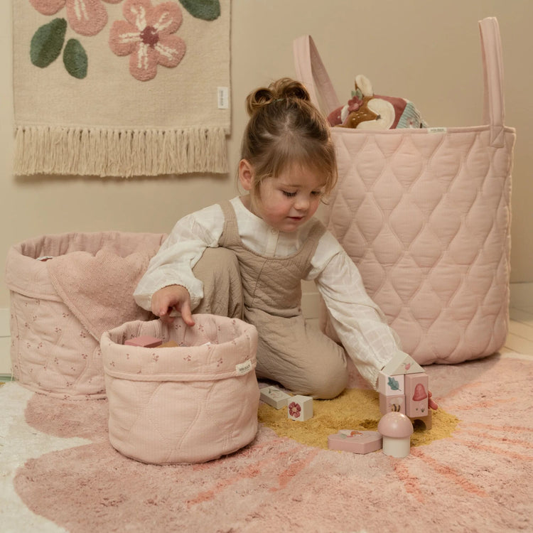 LITTLE DUTCH. Καλάθι αποθήκευσης μεγάλο Pure Blossom
