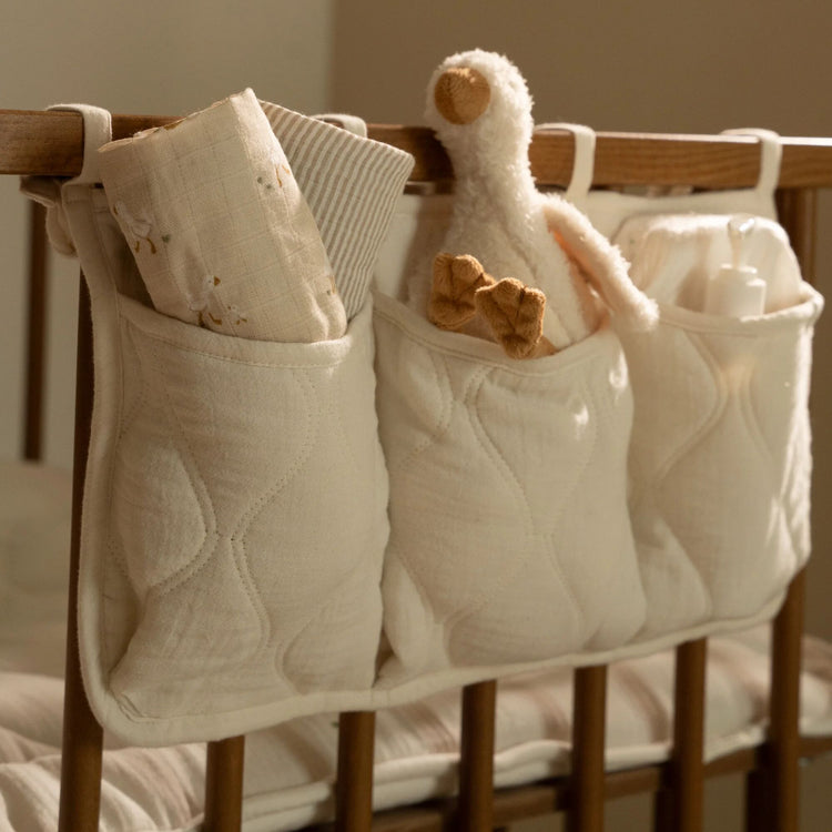 LITTLE DUTCH. Υφασμάτινες θήκες οργάνωσης καπιτονέ Pure Soft White