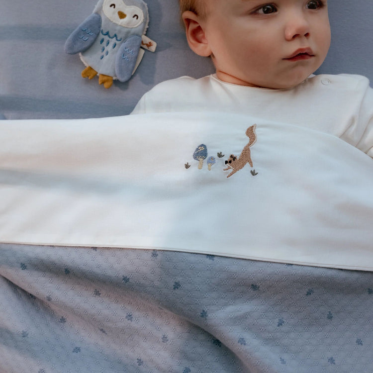 LITTLE DUTCH. Κουβέρτα καλοκαιρινή Pure Denim Blue 110x140