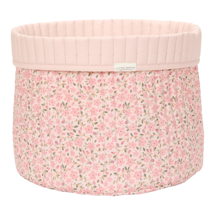 LITTLE DUTCH. Καλάθι αλλαξιέρας καπιτονέ μεγάλο Fairy Floral (δύο όψεων)
