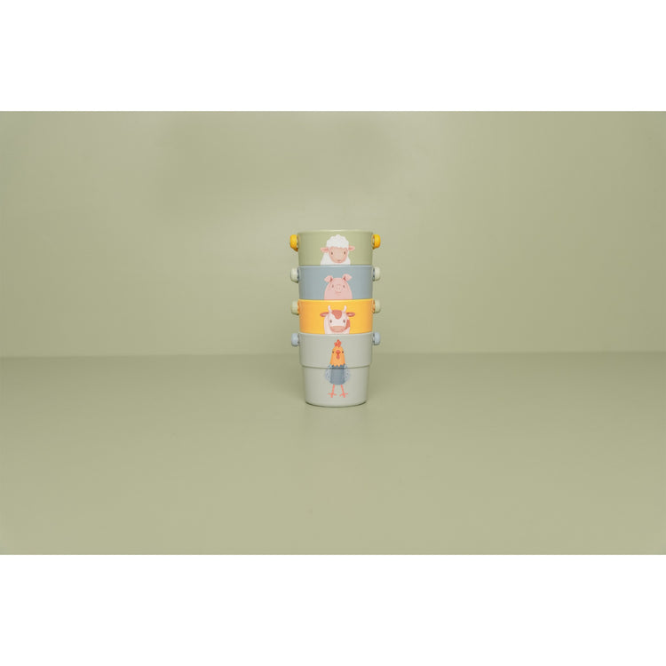 LITTLE DUTCH. Παιχνίδι μπάνιου κυπελάκια Little Farm