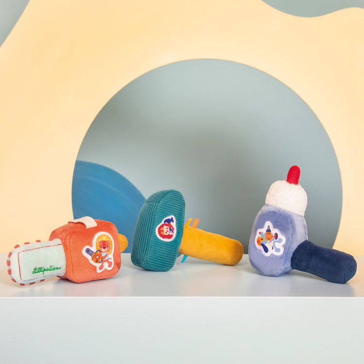 LILLIPUTIENS. Υφασμάτινη κουδουνίστρα σφυρί Leon