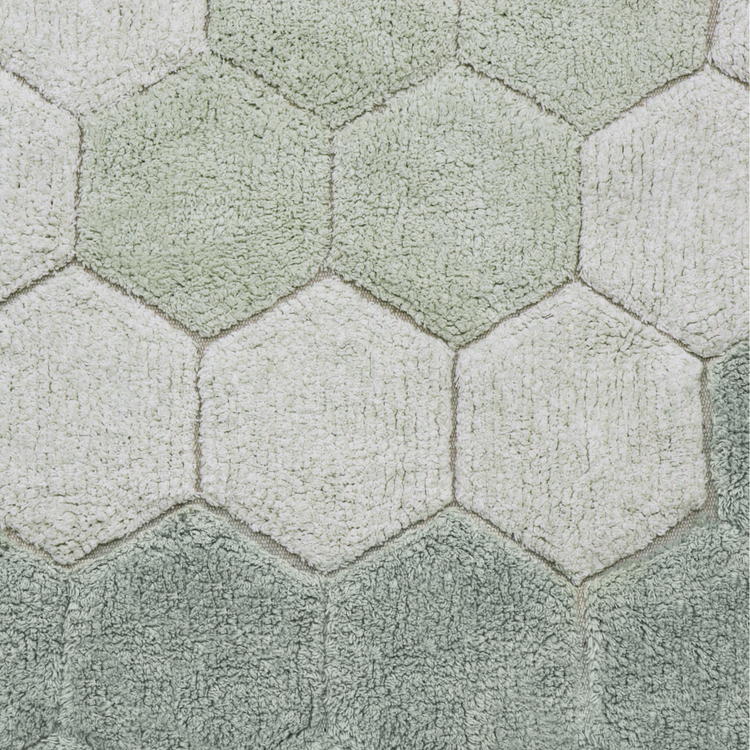 Lorena Canals. Χαλί δωματίου στρόγγυλο Round Honeycomb Blue Sage 140 εκ.