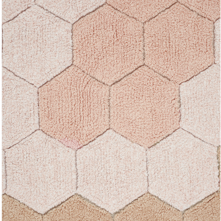 Lorena Canals. Χαλί δωματίου στρόγγυλο Round Honeycomb Rose 140 εκ.