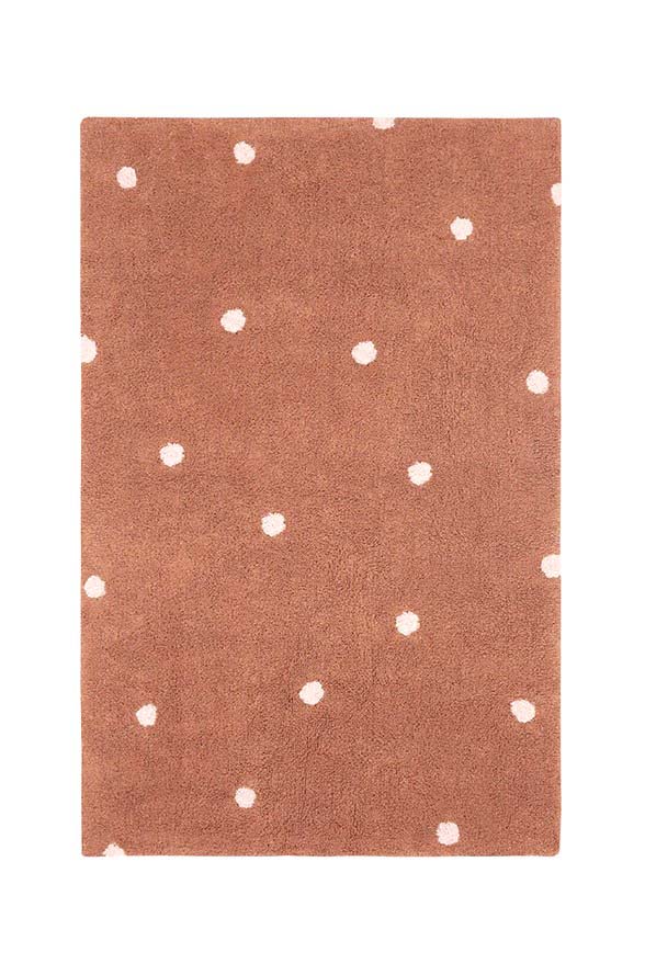 Lorena Canals. Χαλί δωματίου Mini Dot - Chestnut 100 x 150 εκ.