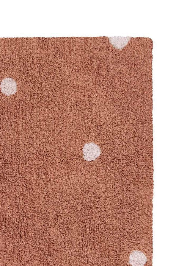 Lorena Canals. Χαλί δωματίου Mini Dot - Chestnut 100 x 150 εκ.