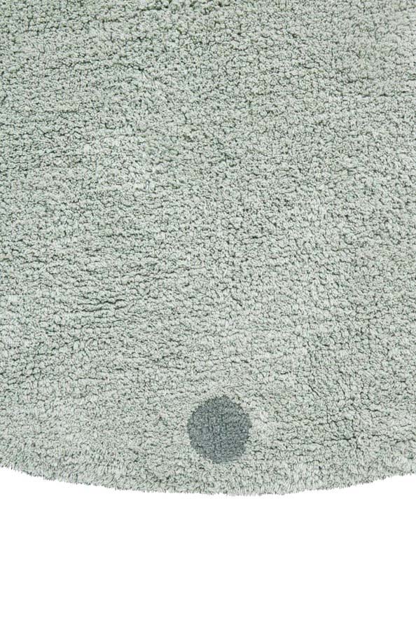 Lorena Canals. Washable rug Round Dot - Blue Sage 140 cm