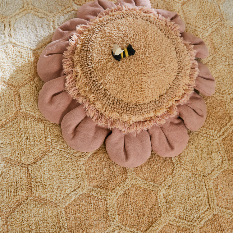 Lorena Canals. Μαξιλάρι δαπέδου Pink Daisy