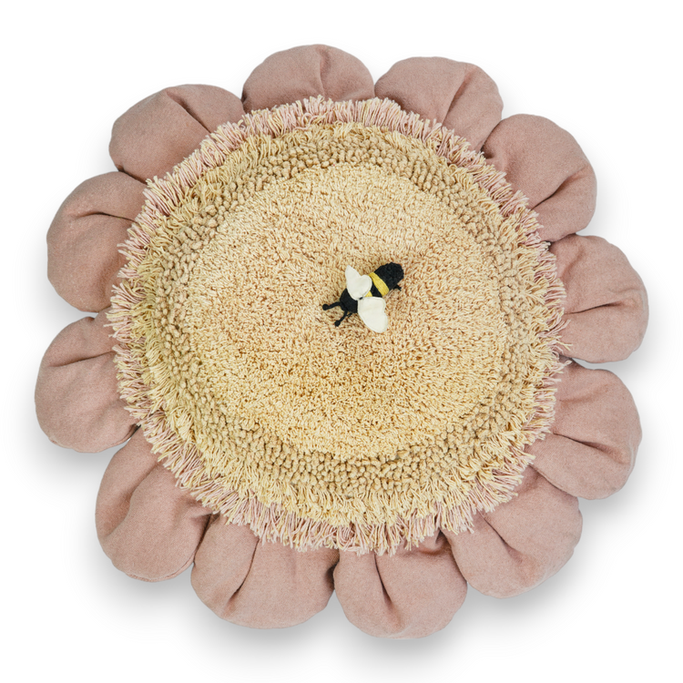 Lorena Canals. Μαξιλάρι δαπέδου Pink Daisy