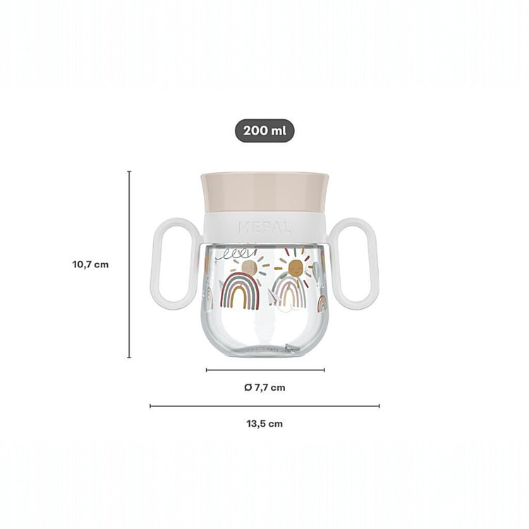 LITTLE DUTCH. Εκπαιδευτικό ποτηράκι περιμετρικό με χειρολαβές Mio 200 ml - Fairy Garden