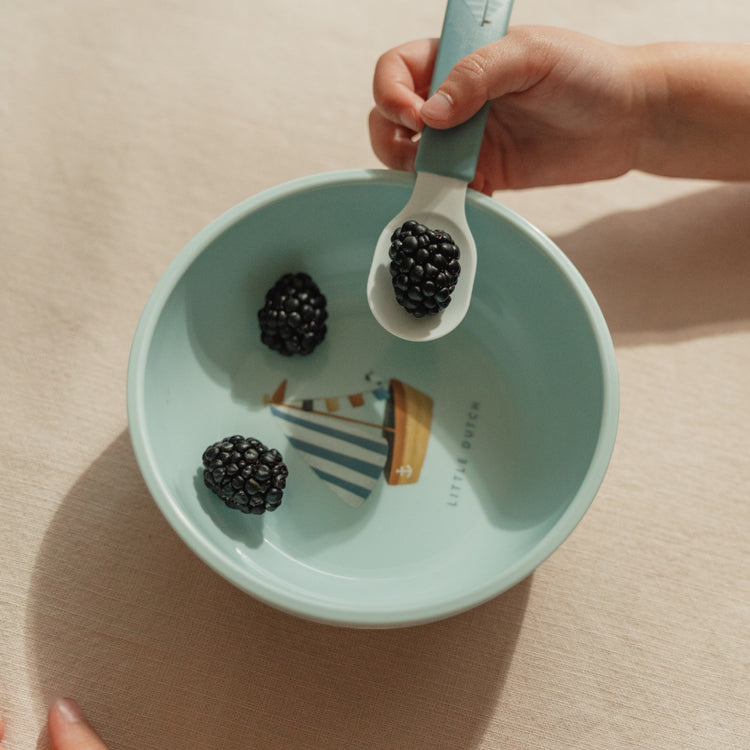 LITTLE DUTCH. Σετ 2 εκπαιδευτικά κουταλάκια φαγητού Sailors Bay