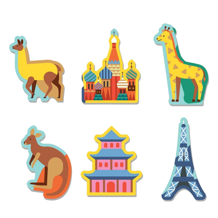 MUDPUPPY. Παζλ 78 κομματιών Παγκόσμιος Χάρτης