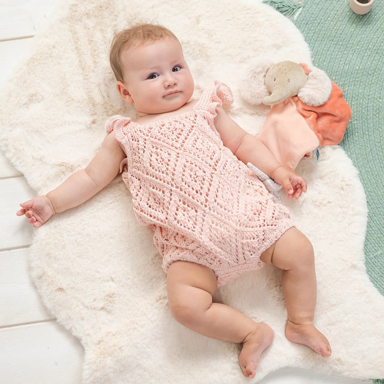 FLO, ERNEST & OLI. Υφασμάτινο ντουντού ελεφαντάκι (ροζ)