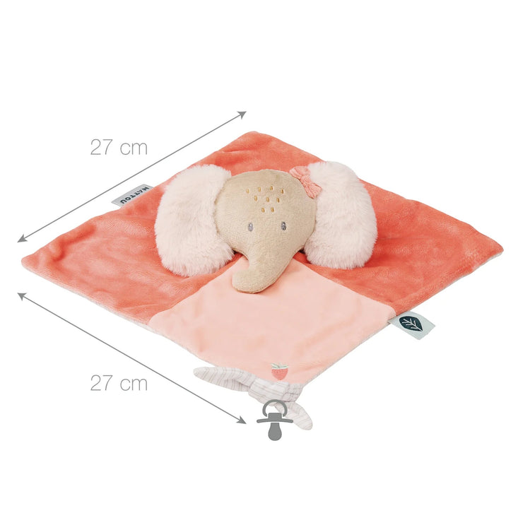 FLO, ERNEST & OLI. Υφασμάτινο ντουντού ελεφαντάκι (ροζ)