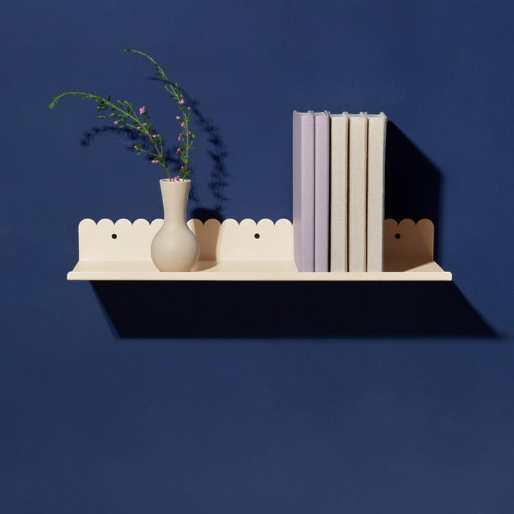 VIBES. Ράφι τοίχου μεγάλο Ivory 50x16x6 εκ.