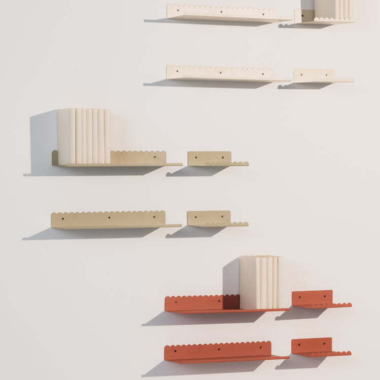 VIBES. Ράφι τοίχου μεγάλο Ivory 50x16x6 εκ.