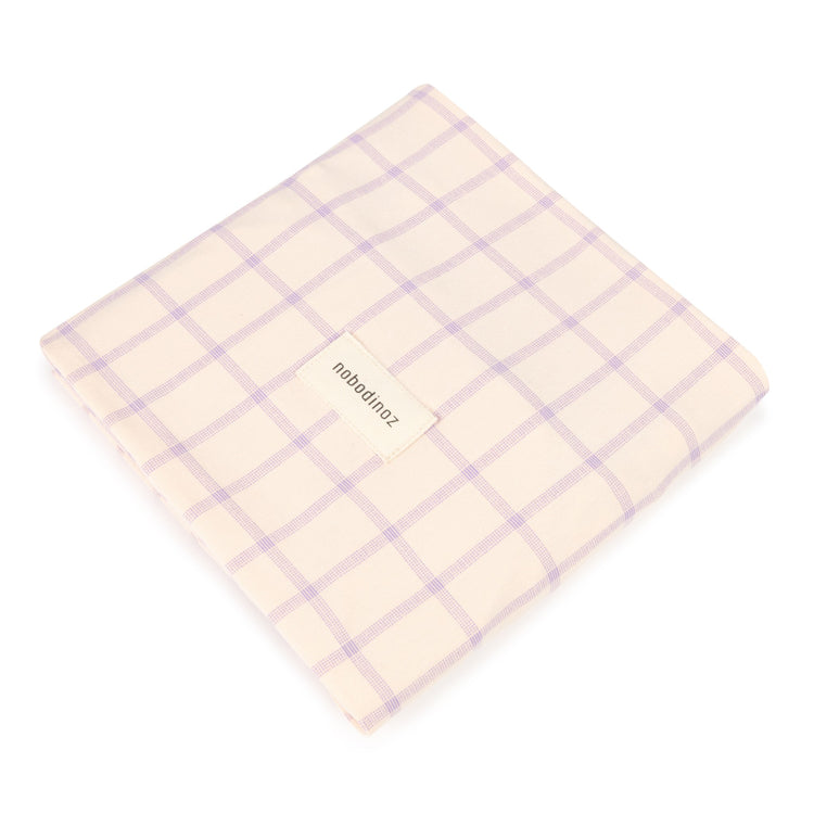 STORIES. Κάλυμμα αλλαξιέρας Limited Edition Powder Mauve Grid 50x70