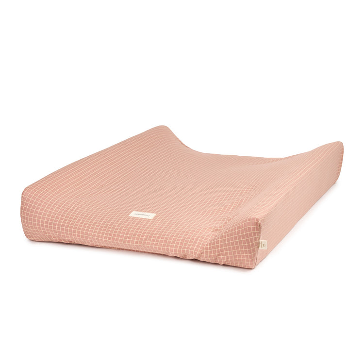 STORIES. Κάλυμμα αλλαξιέρας Limited Edition Pink Cream Grid 50x70