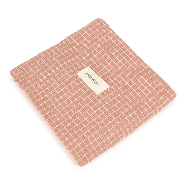STORIES. Κάλυμμα αλλαξιέρας Limited Edition Pink Cream Grid 50x70