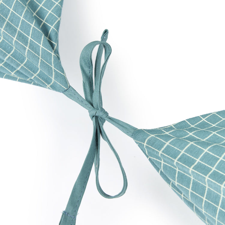 STORIES. Μαξιλάρι μητρότητας Limited Edition Teal Cream Grid