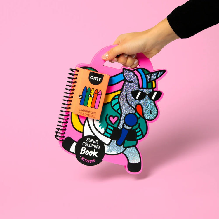 OMY. Βιβλιαράκι ζωγραφικής με αυτοκόλλητα Μονόκερος Lily